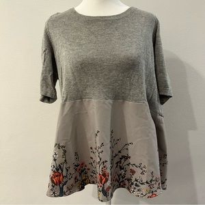 Gardenia Pullover Grey Motif from Anthropologie